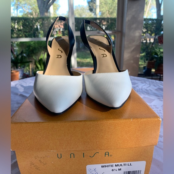 BRAND NEW Unisa Unyumaz Size 6.5 Multi Black & White Heel - Picture 2 of 10